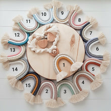Lade das Bild in den Galerie-Viewer, Makramee Regenbogen Sparset | Mint, Creme und Graubeige