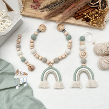 Lade das Bild in den Galerie-Viewer, Makramee Regenbogen Sparset | Mint, Creme und Graubeige