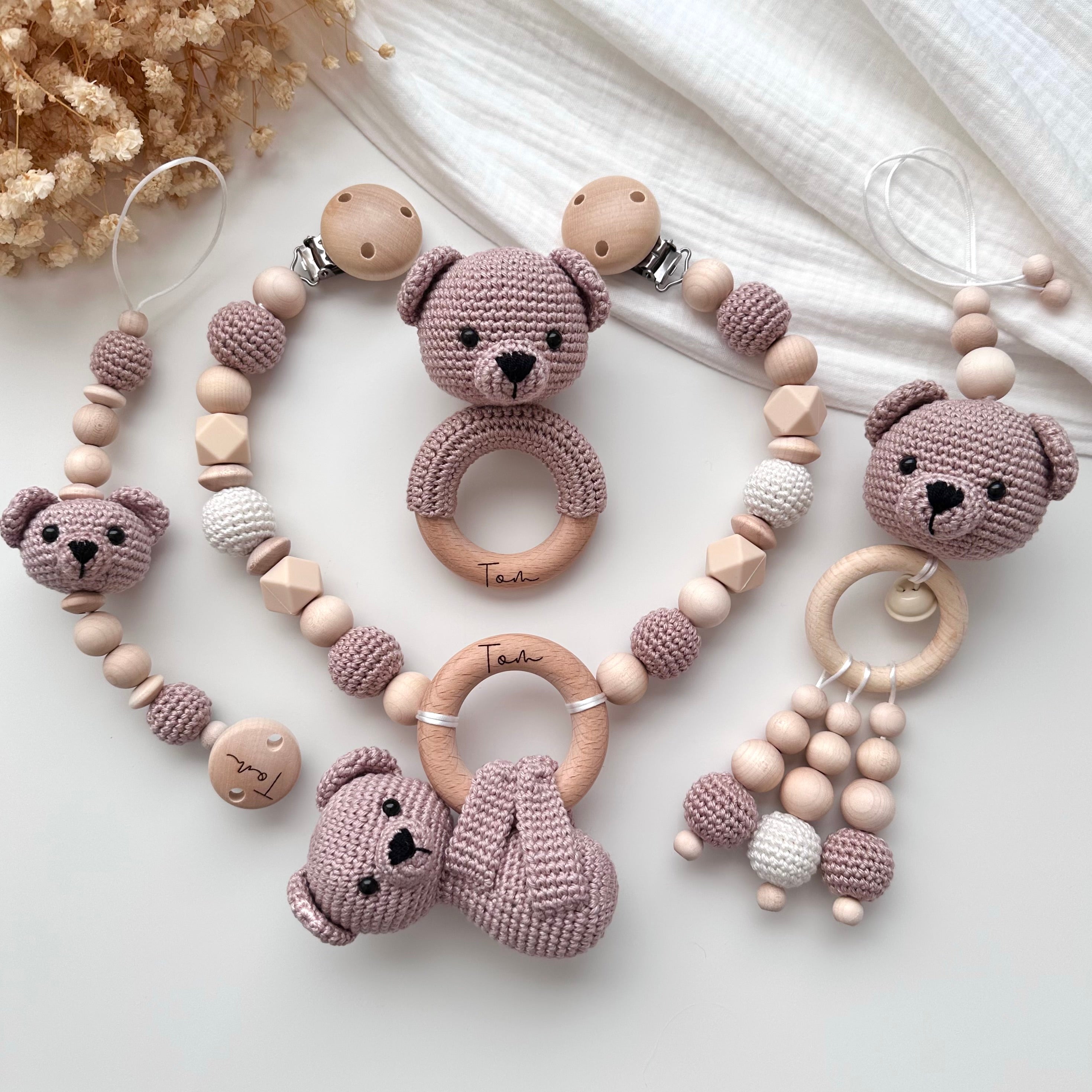Teddybär | Newborn Set | Taupe & Creme