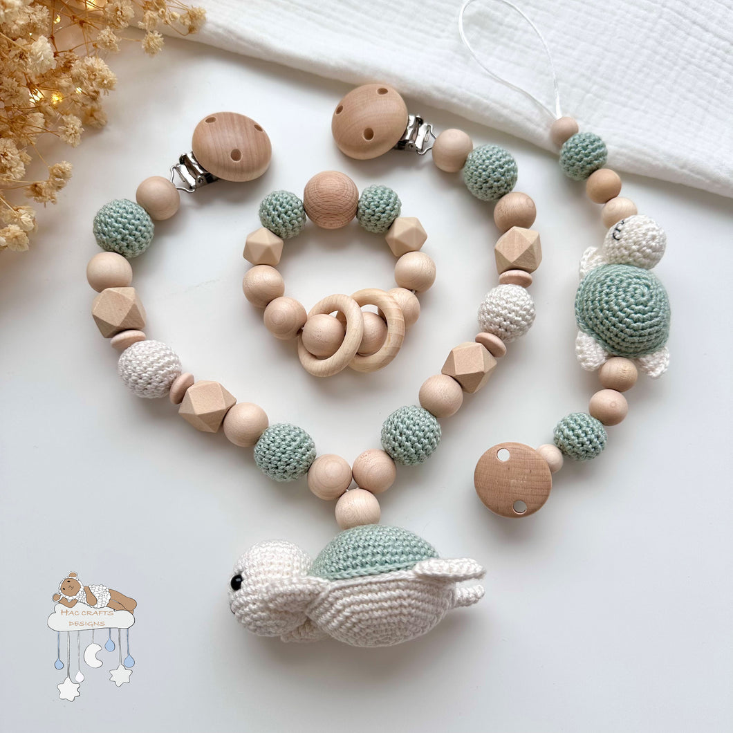 Schildkröte Newborn 3er Set | Mint