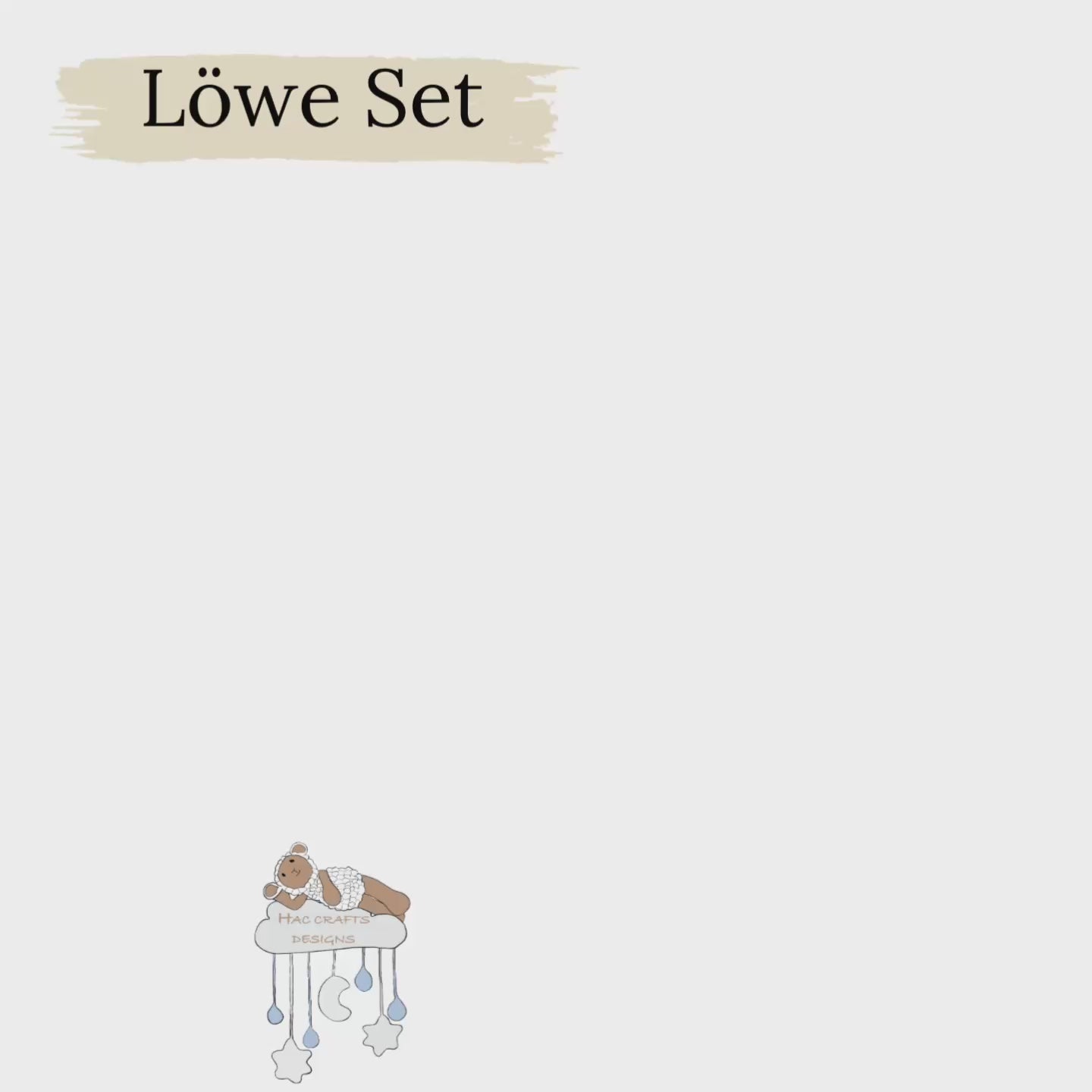 Löwe Newborn Set | Sand & Braun