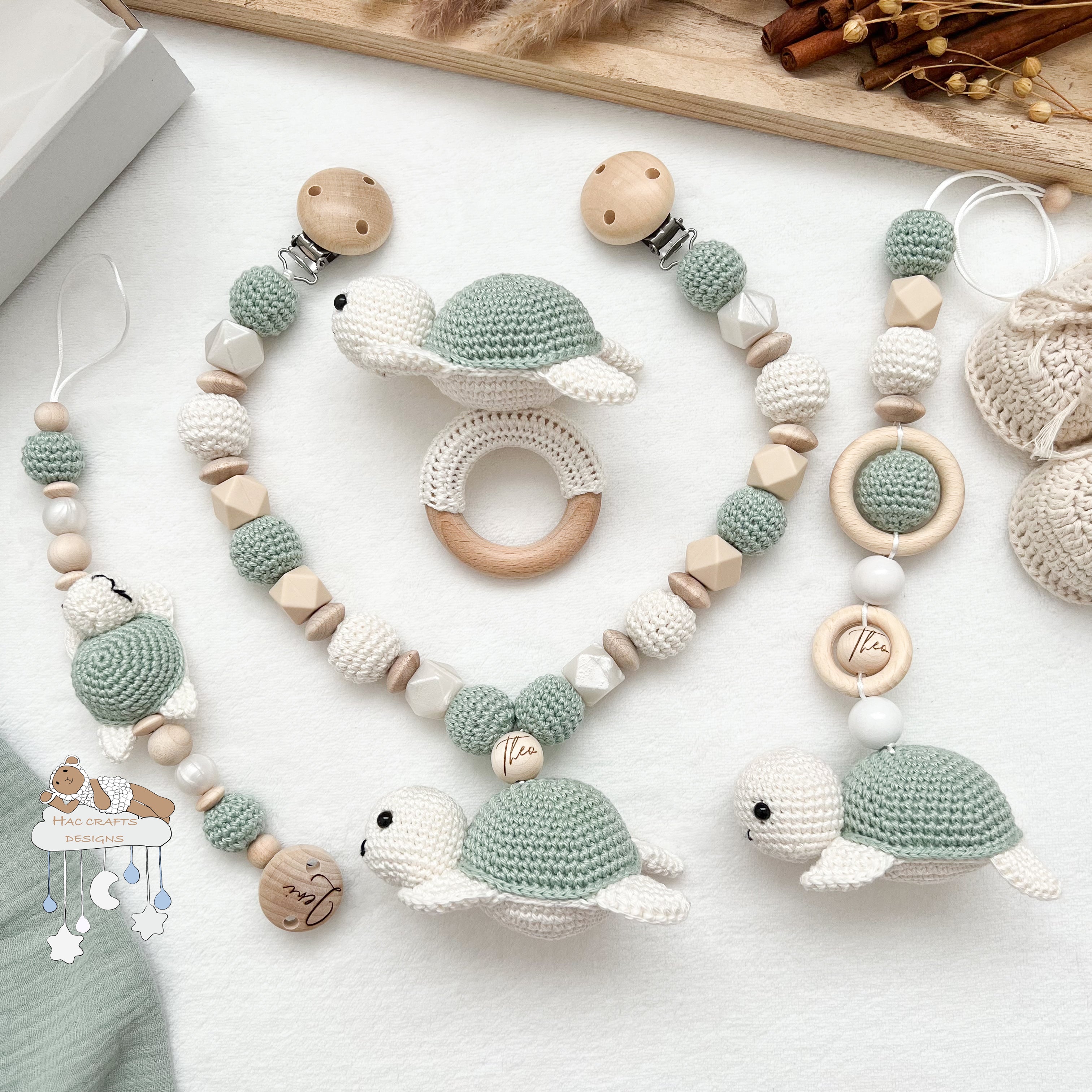 Schildkröte Newborn Set | Mint