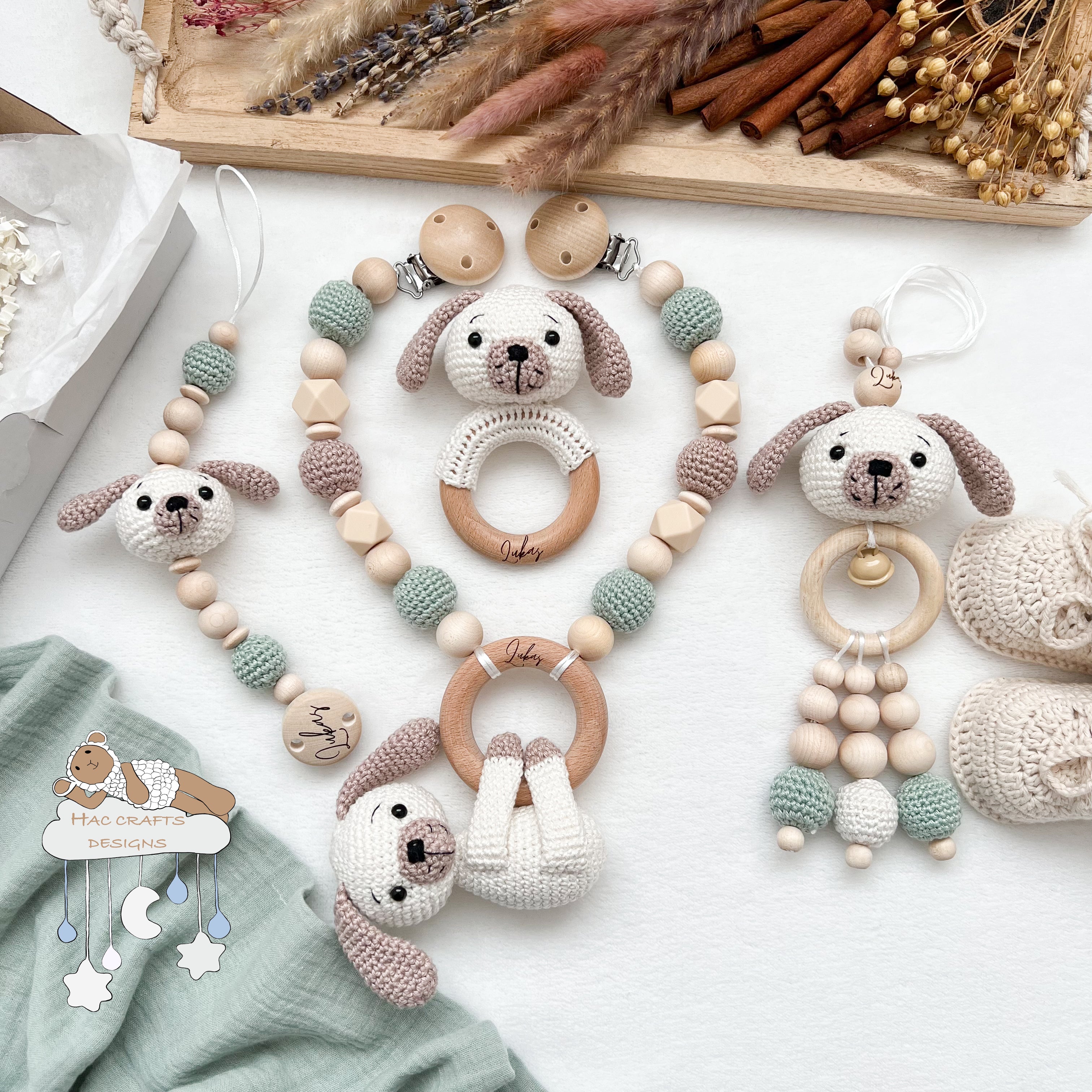 Hund Newborn Set | Mint