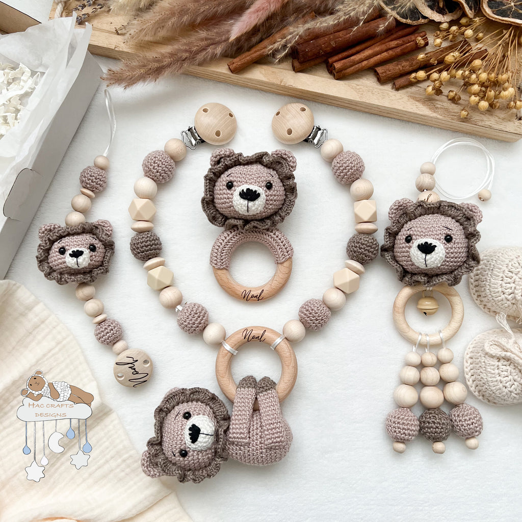 Löwe Newborn Set | Taupe